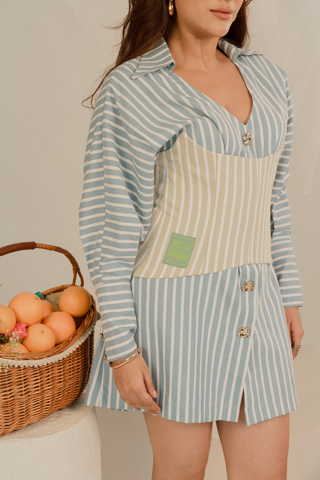 Rosette Corset Dress