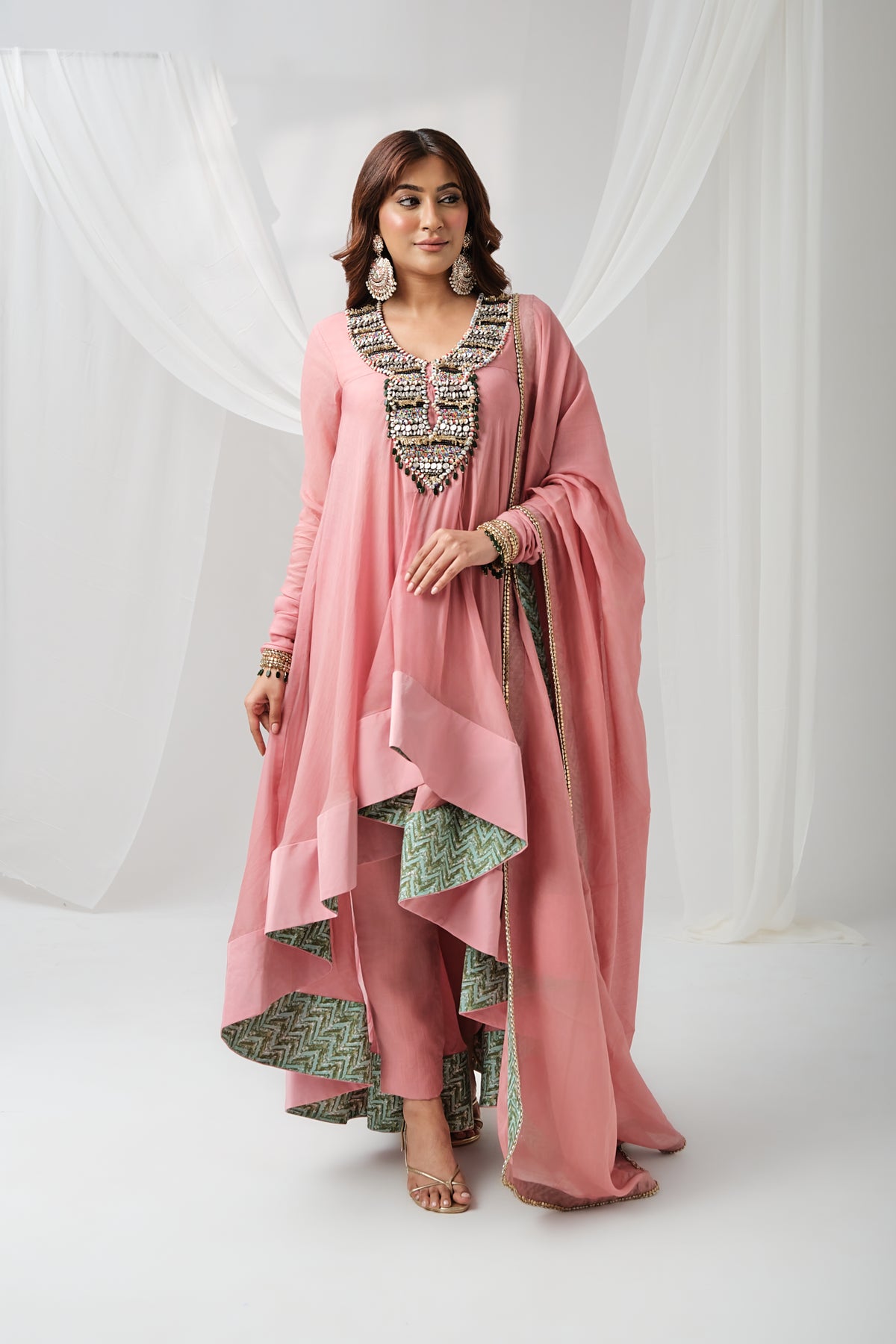 The Gulnar Anarkali Set