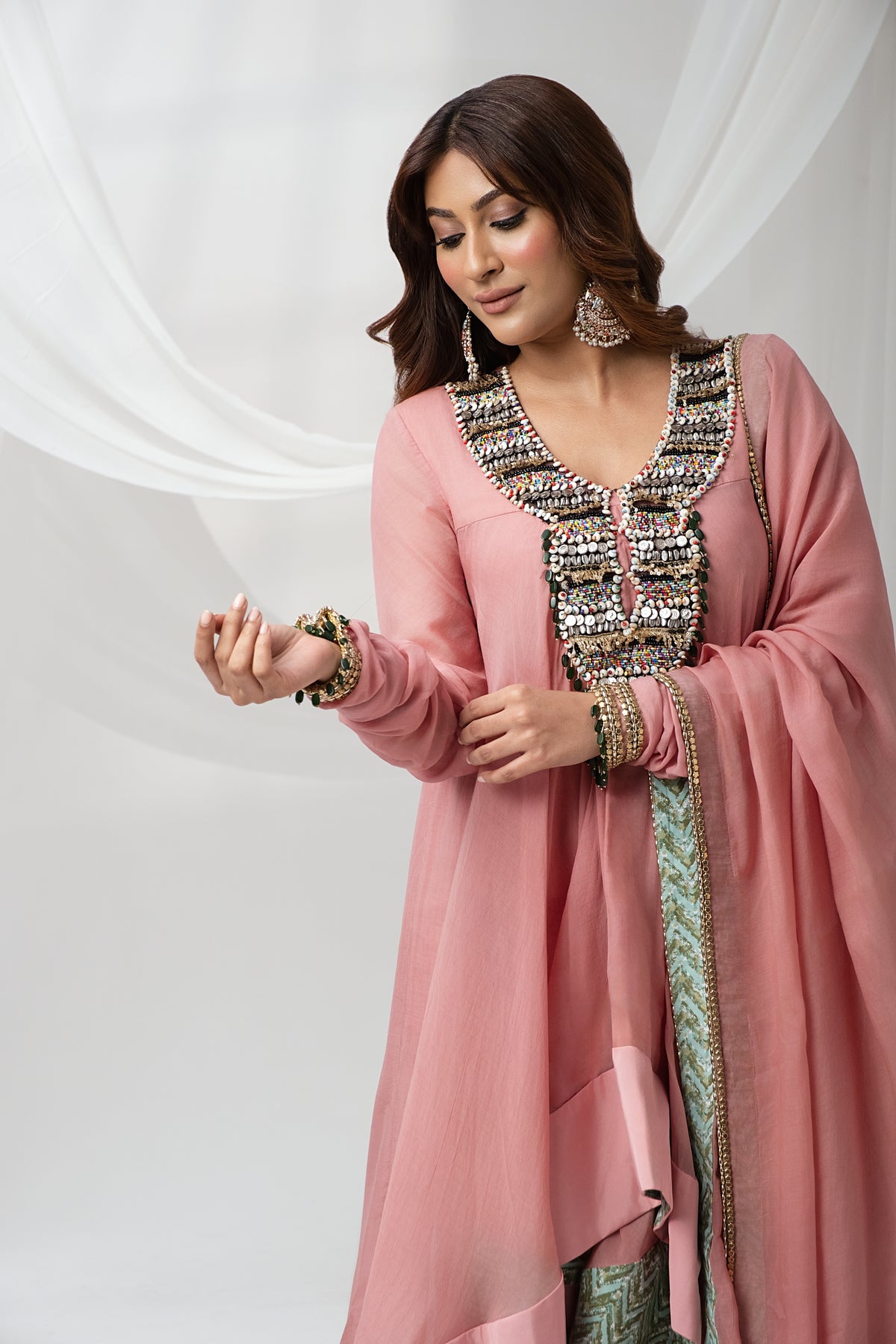 The Gulnar Anarkali Set