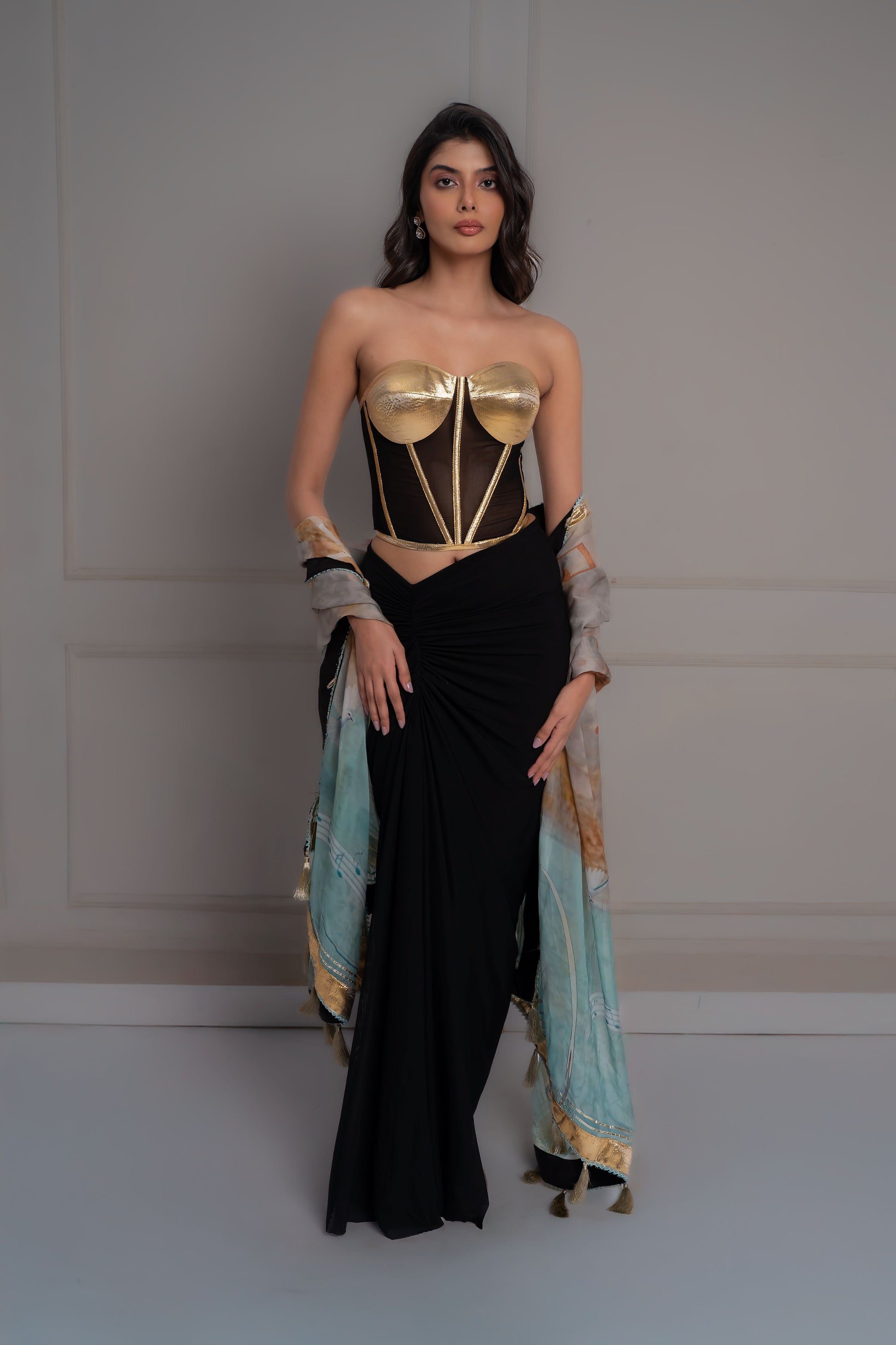 Inaya Gold Corset Set