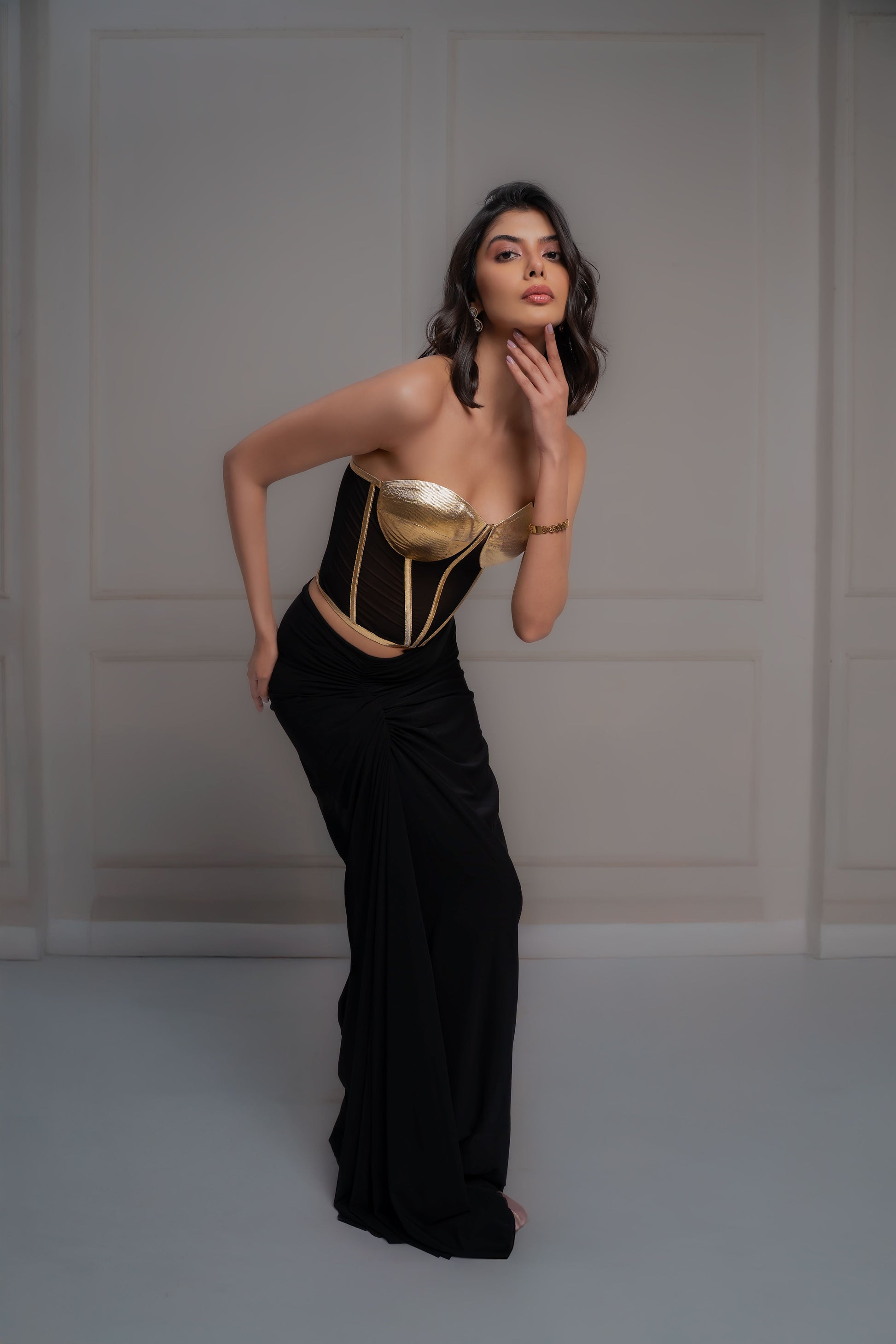 Inaya Gold Corset Set