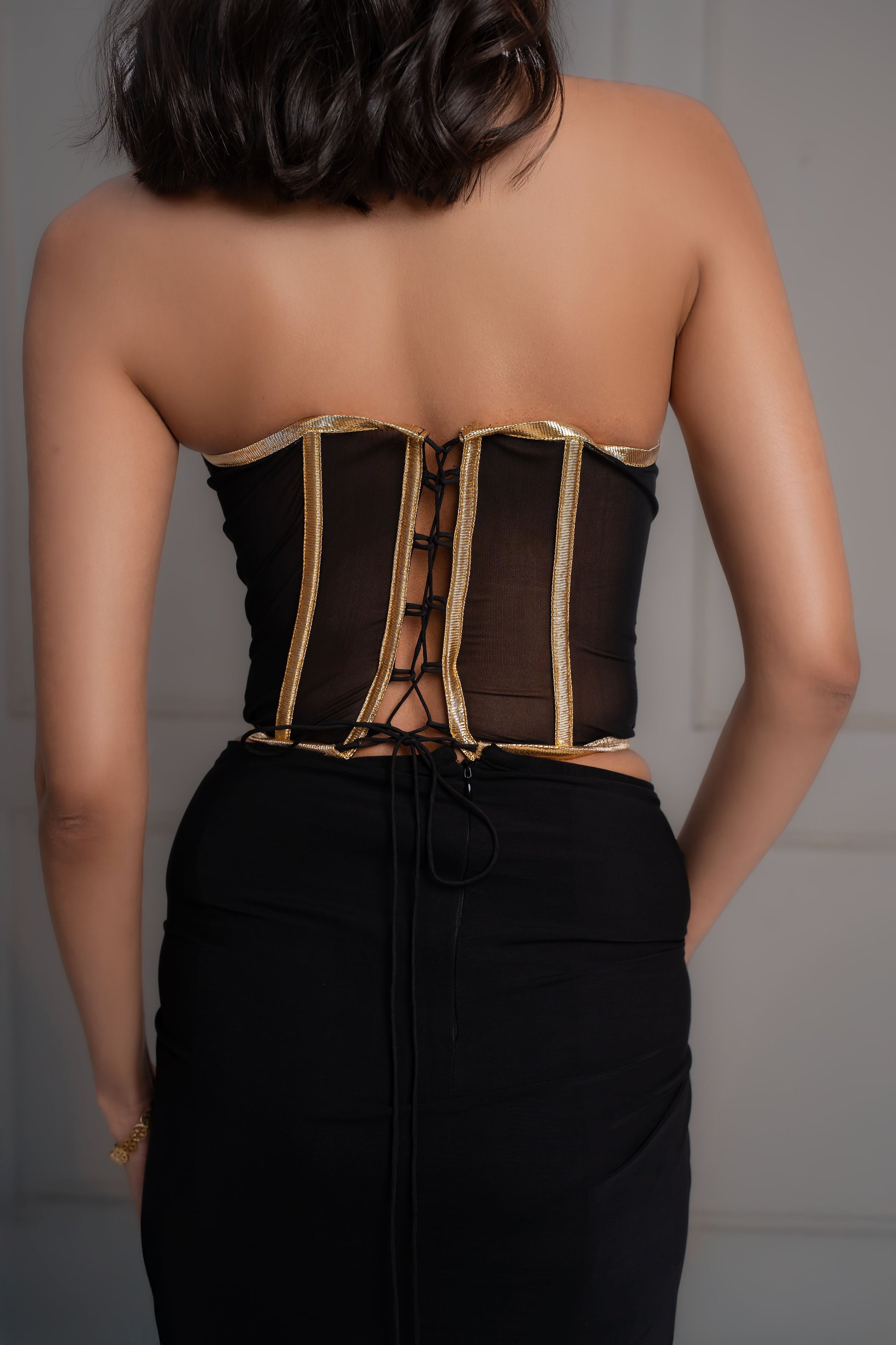 Inaya Gold Corset Set
