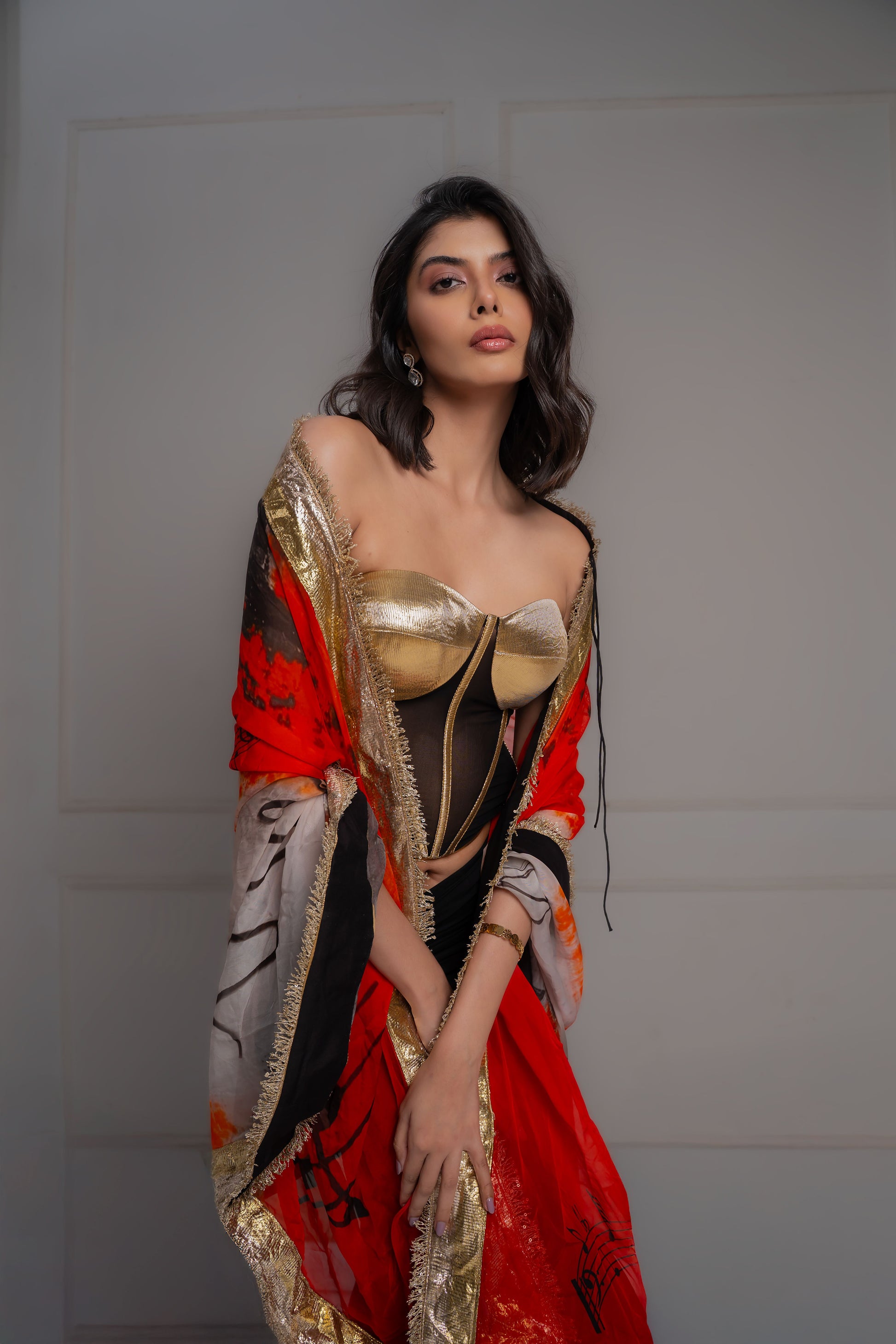 Inaya Gold Corset Set