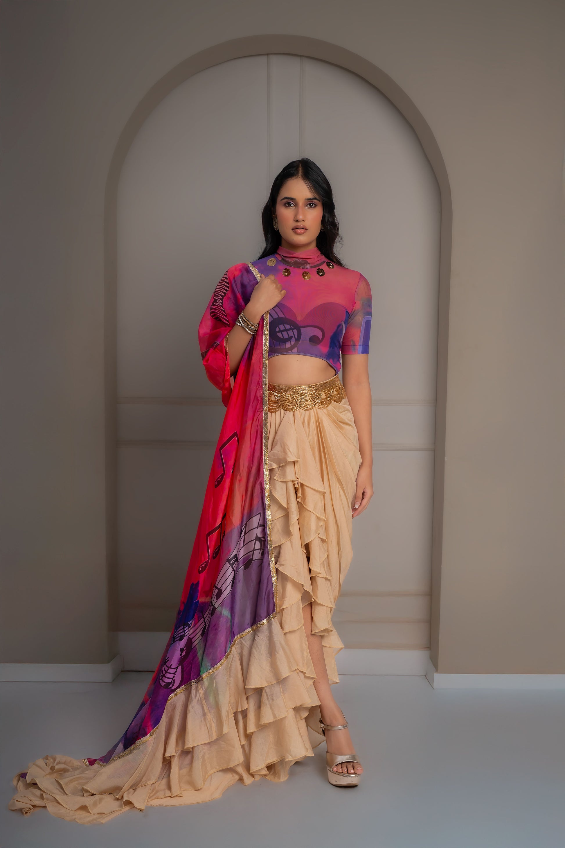 Raabta Ruffle Saree