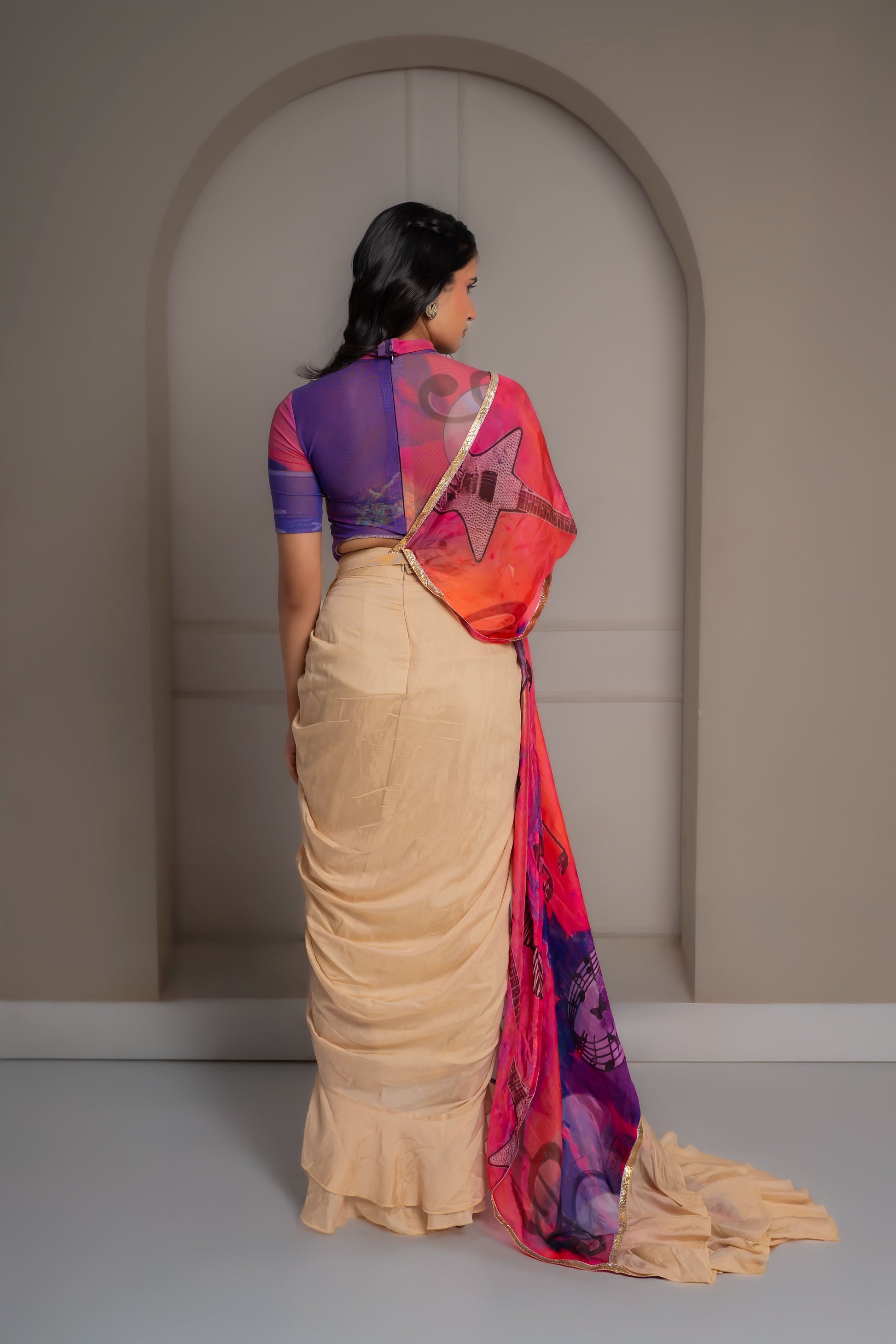 Raabta Ruffle Saree