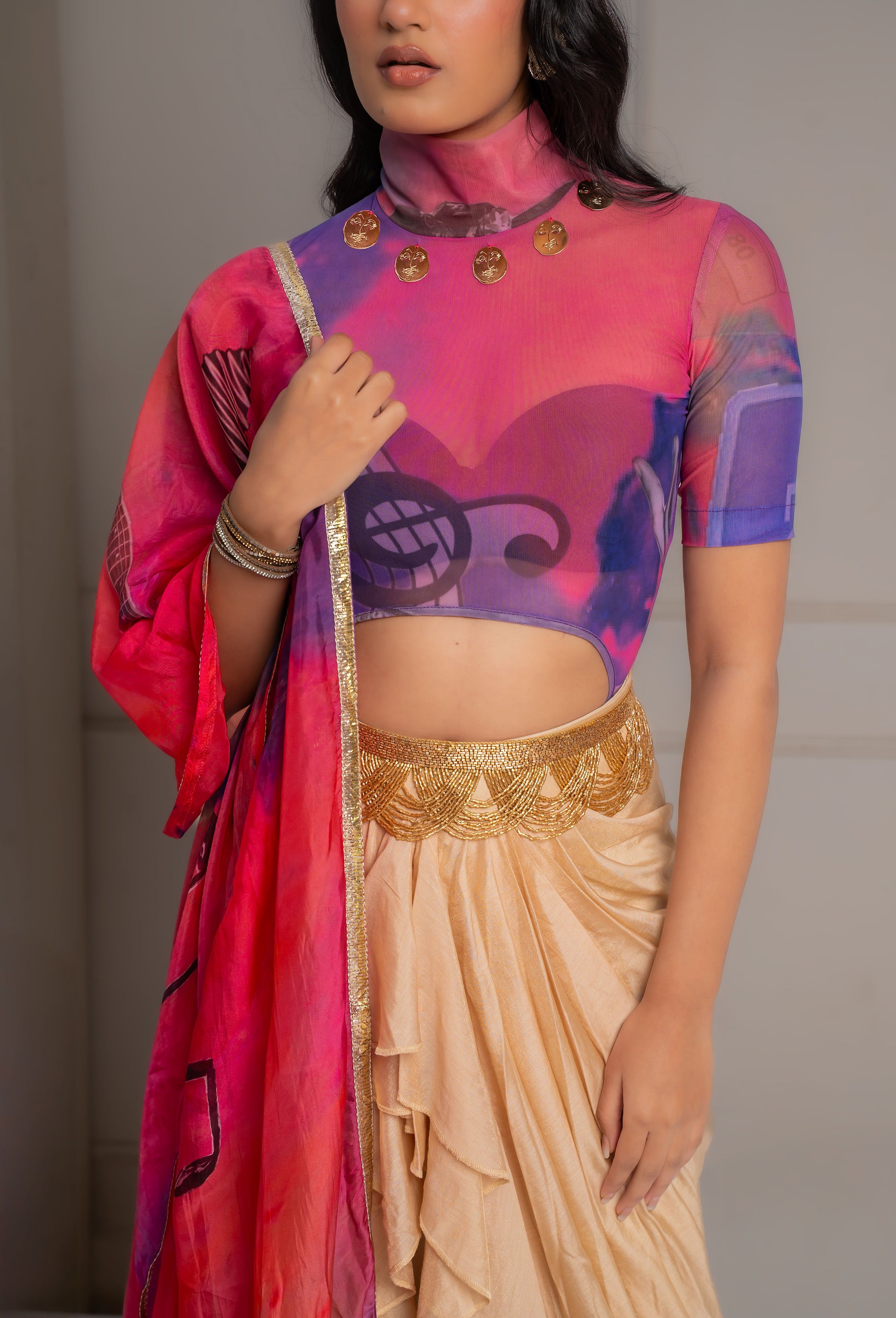 Raabta Ruffle Saree