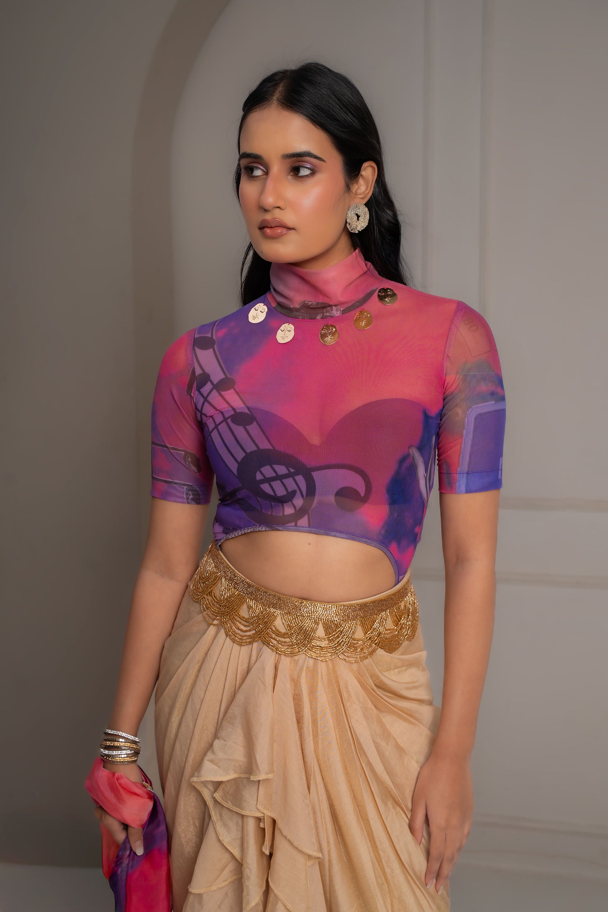 Raabta Ruffle Saree